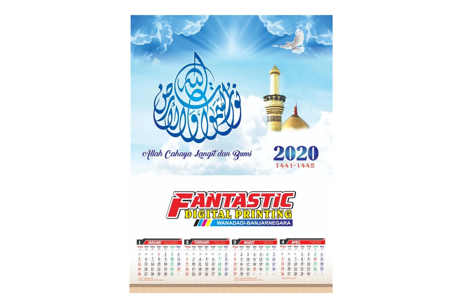 Kalender Dinding Blangko